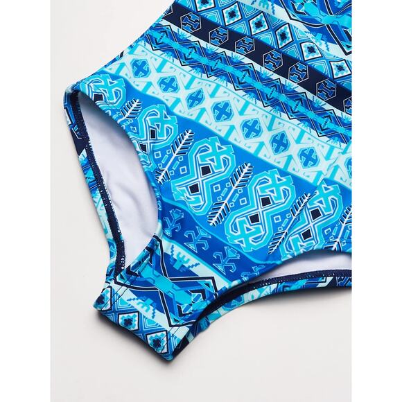 Kanu Surf Girls Jasmine Beach Sport One Piece Swimsuit Mahina Blue Size 3T - Picture 3 of 4